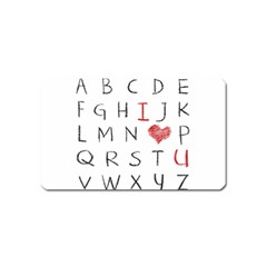 Love Alphabet Magnet (name Card) by Valentinaart
