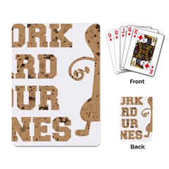 Work Hard Your Bones Playing Card by Melcu