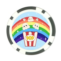 Cute Kawaii Popcorn Poker Chip Card Guard by Valentinaart