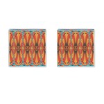 Geometric Extravaganza Pattern Cufflinks (Square) Front(Pair)