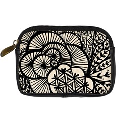 Background Abstract Beige Black Digital Camera Cases by Nexatart