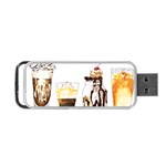 Coffee and milkshakes Portable USB Flash (Two Sides) Back