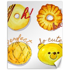 Cute Bread Canvas 11  X 14   by KuriSweets