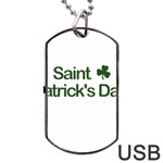  St. Patricks day  Dog Tag USB Flash (Two Sides) Back