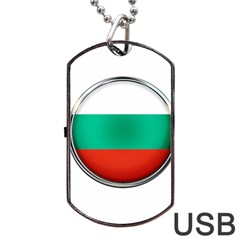 Bulgaria Country Nation Nationality Dog Tag Usb Flash (two Sides) by Nexatart