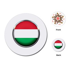 Hungary Flag Country Countries Playing Cards (round)  by Nexatart