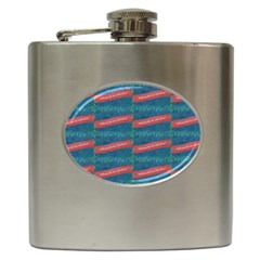 Valentine Day Pattern Hip Flask (6 Oz) by dflcprints