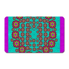 The Worlds Most Beautiful Flower Shower On The Sky Magnet (rectangular) by pepitasart
