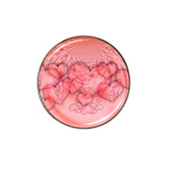 Heart Love Friendly Pattern Hat Clip Ball Marker (4 Pack) by Nexatart