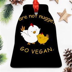 Go Vegan - Cute Chick  Ornament (bell) by Valentinaart