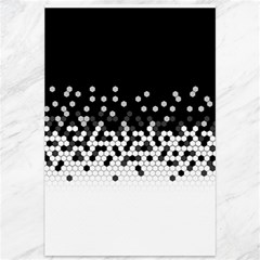 Flat Tech Camouflage Black And White Canvas 12  X 18   by jumpercat