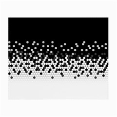Flat Tech Camouflage Black And White Small Glasses Cloth (2-side) by jumpercat