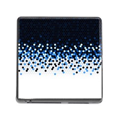 Flat Tech Camouflage Reverse Blue Memory Card Reader (square) by jumpercat