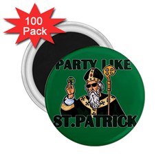  St  Patricks Day  2 25  Magnets (100 Pack)  by Valentinaart