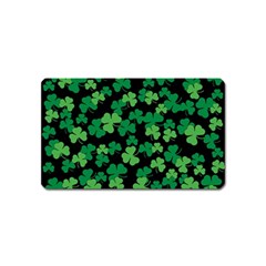 St  Patricks Day Clover Pattern Magnet (name Card) by Valentinaart
