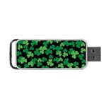 St. Patricks day clover pattern Portable USB Flash (Two Sides) Front