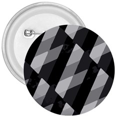 Black And White Grunge Striped Pattern 3  Buttons by dflcprints