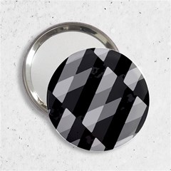 Black And White Grunge Striped Pattern 2 25  Handbag Mirrors by dflcprints