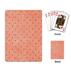 Dot Peach Playing Card by snowwhitegirl
