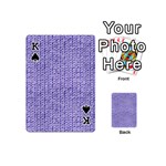 Knitted Wool Lilac Playing Cards 54 (Mini)  Front - SpadeK