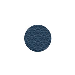 Damask Blue 1  Mini Buttons by snowwhitegirl