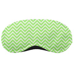Green Chevron Sleeping Masks by snowwhitegirl