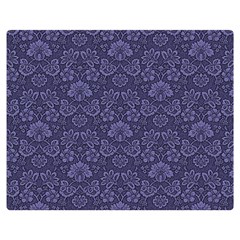 Damask Purple Double Sided Flano Blanket (medium)  by snowwhitegirl