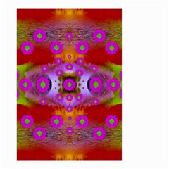 Shimmering Pond With Lotus Bloom Small Garden Flag (two Sides) by pepitasart