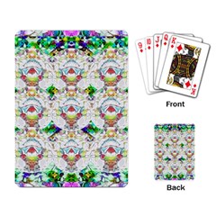 Nine Little Cartoon Dogs In The Green Grass Playing Card by pepitasart