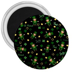 St Patricks Day Pattern 3  Magnets by Valentinaart