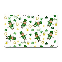 St Patricks Day Pattern Magnet (rectangular) by Valentinaart