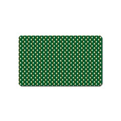 Irish Flag Green White Orange On Green St  Patrick s Day Ireland Magnet (name Card) by PodArtist