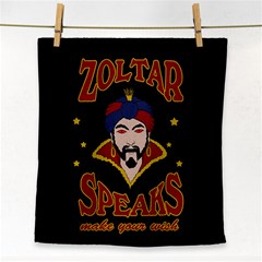 Zoltar Speaks Face Towel by Valentinaart