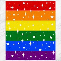 Sparkly Rainbow Flag Canvas 20  X 24   by Valentinaart