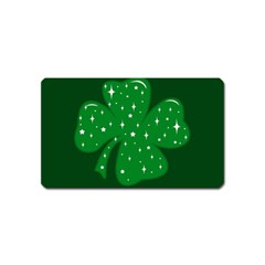 Sparkly Clover Magnet (name Card) by Valentinaart