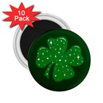 Sparkly Clover 2.25  Magnets (10 pack)  Front