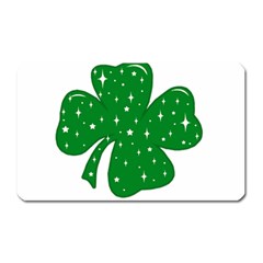 Sparkly Clover Magnet (rectangular) by Valentinaart