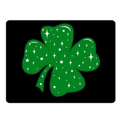 Sparkly Clover Fleece Blanket (small) by Valentinaart