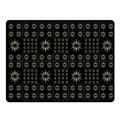 Dark Ethnic Stars Motif Pattern Fleece Blanket (small) by dflcprints