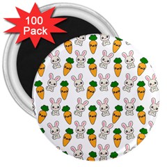Easter Kawaii Pattern 3  Magnets (100 Pack) by Valentinaart