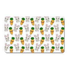 Easter Kawaii Pattern Magnet (rectangular) by Valentinaart