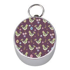 Easter Pattern Mini Silver Compasses by Valentinaart
