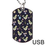 Easter Pattern Dog Tag USB Flash (Two Sides) Front