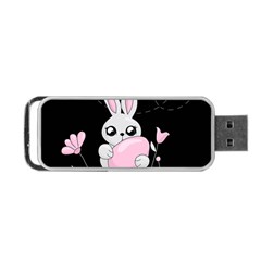 Easter Bunny  Portable Usb Flash (two Sides) by Valentinaart