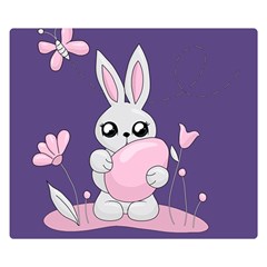 Easter Bunny  Double Sided Flano Blanket (small)  by Valentinaart