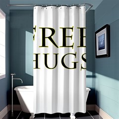 Freehugs Shower Curtain 36  X 72  (stall)  by cypryanus