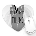 It s A Vulcan Thing Heart Mousepads Front