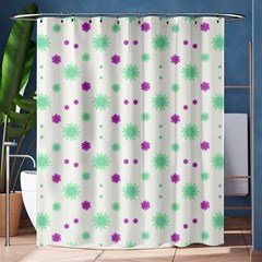 Stars Motif Multicolored Pattern Print Shower Curtain 60  X 72  (medium)  by dflcprints