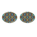 Pattern-16 Cufflinks (Oval) Front(Pair)