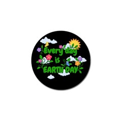 Earth Day Golf Ball Marker by Valentinaart